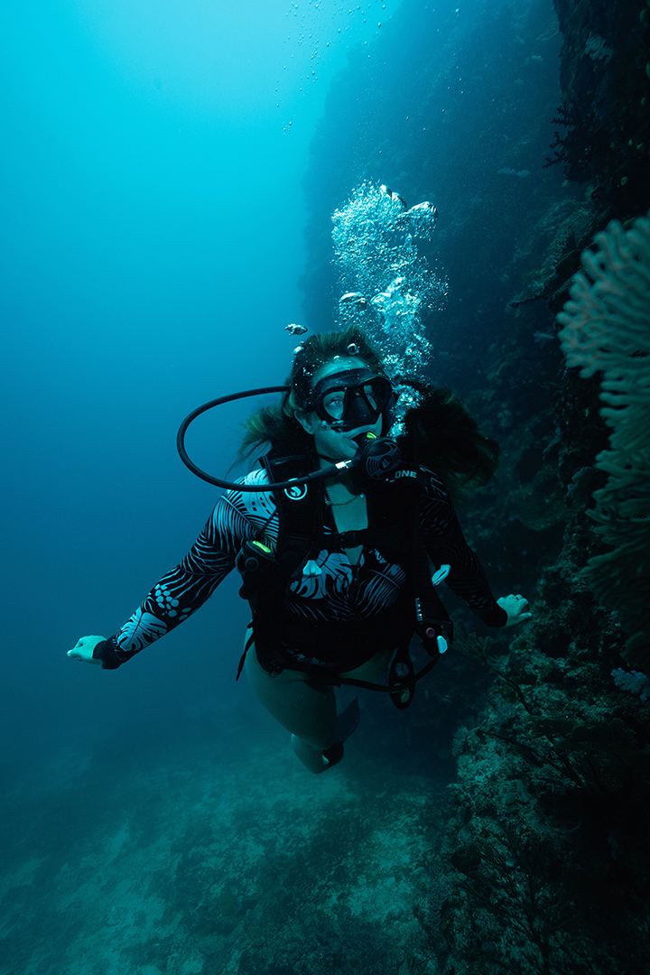 woman diver